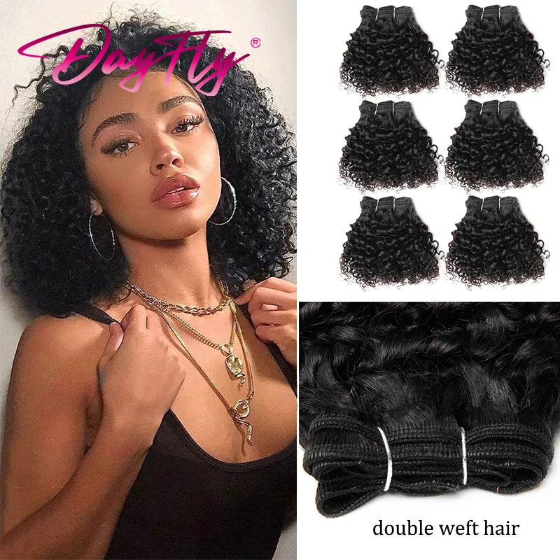 Brazilian Kinky Curly Bundles With Closure Ombre Curly Human Hair Bundles Colored T1b 30 27 Human Hair Bundles With 4*4 Lace