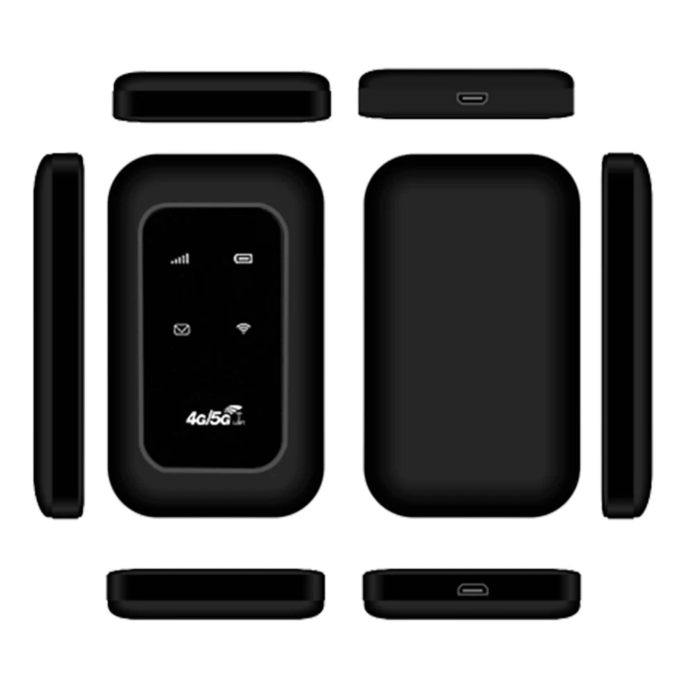 Portable Travel Hotspot with SIM Card Slot Wireless 4G LTE Router WiFi Mobile Hotspot for RV Travel Vacation Camping Remote Area