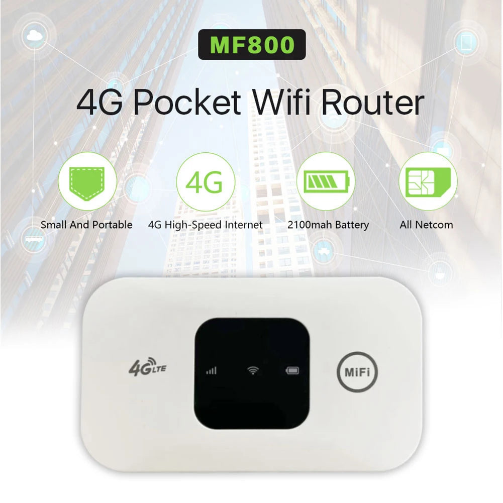 4G Lte Router Wireless Wifi Portable Modem Mini Outdoor Hotspot Pocket with SIM Card Slot Repeater Wireless 4G LTE Modem Router