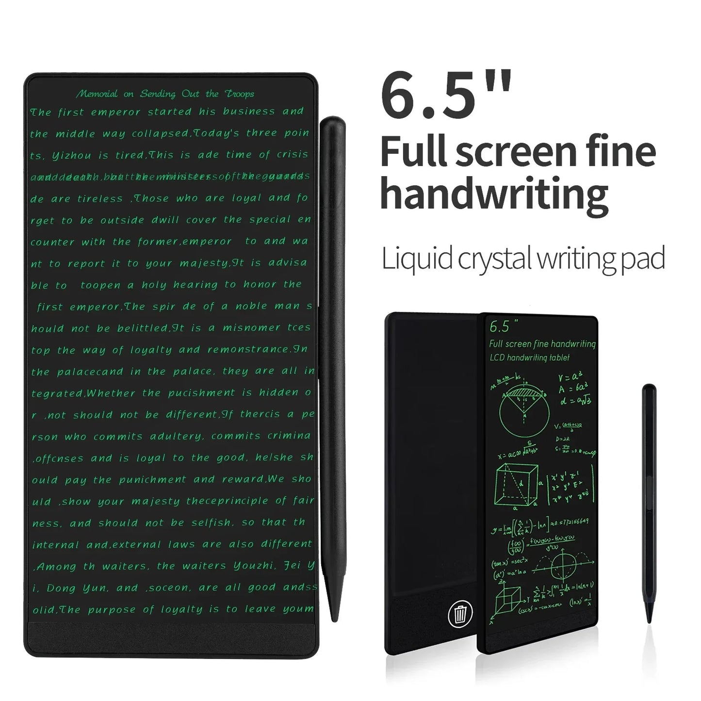 6.5" Full Screen Superfine Handwriting LCD Writing Tablet Meeting Content Magnetic Sketch Pad Liquid Crystal Drawings Board