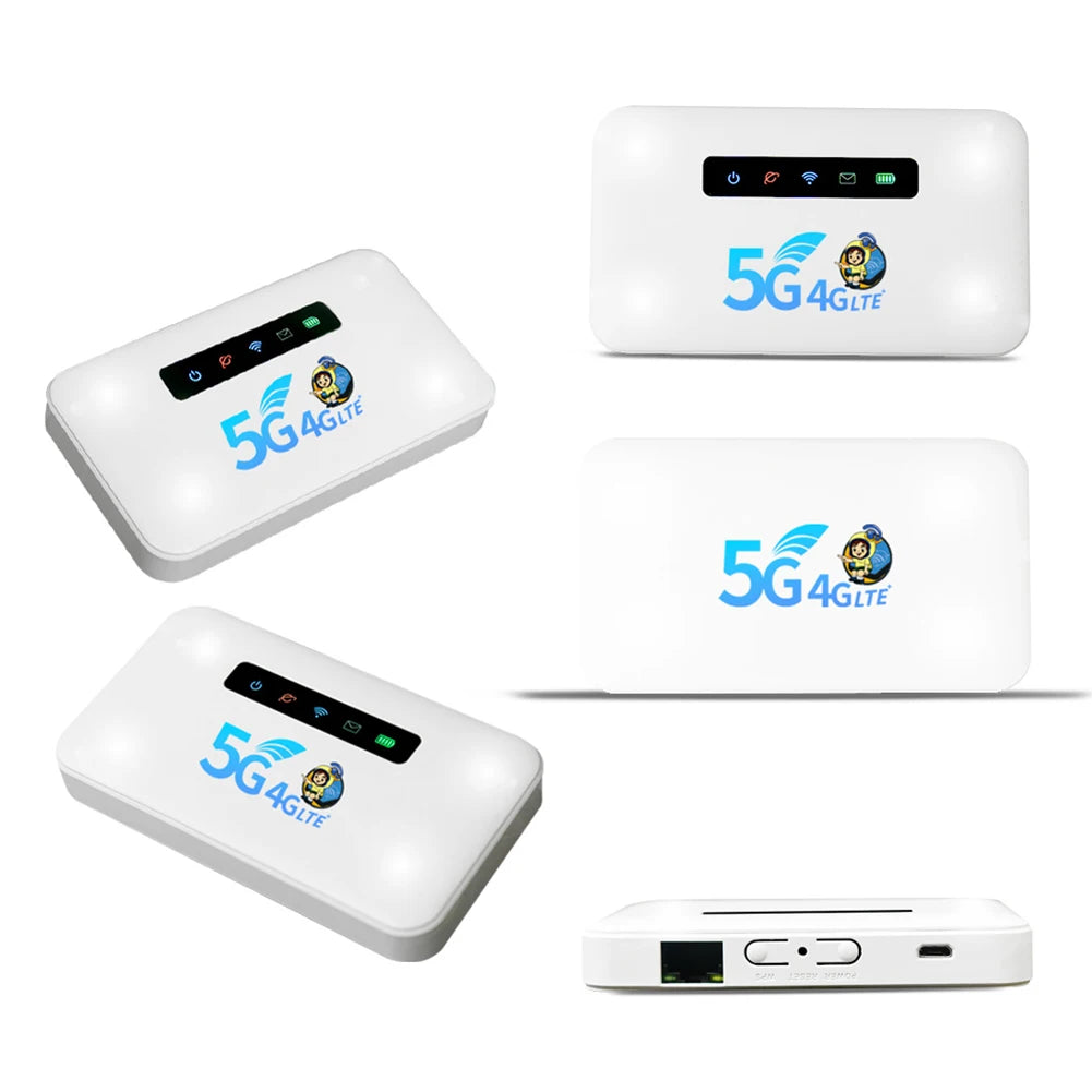 Pocket Wireless WiFi Router 4G 150Mbps Portable Modem Router WiFi Dongle Mobile Hotspot Network Card Adapter for Outdoor Home